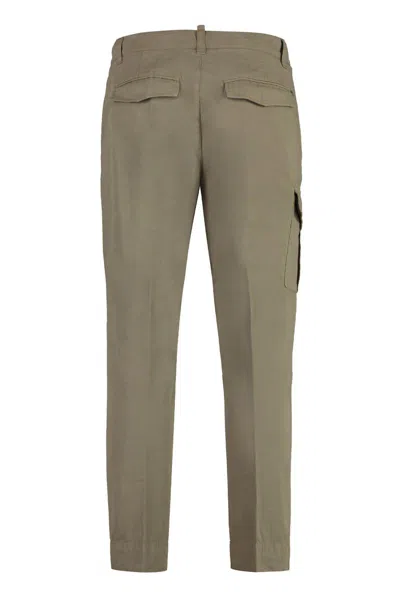 Shop Dondup Robin Cotton Trousers In Brown