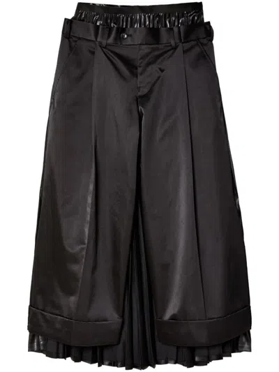 Shop Junya Watanabe X Comme Des Garçons Satin Pants Clothing In Black