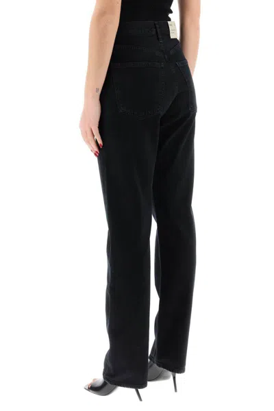 Shop Agolde '90's Pinch Waist High-waisted In Black