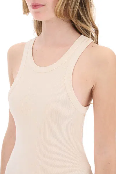 Shop Agolde "ribbed Sleeveless Top B In Multicolor