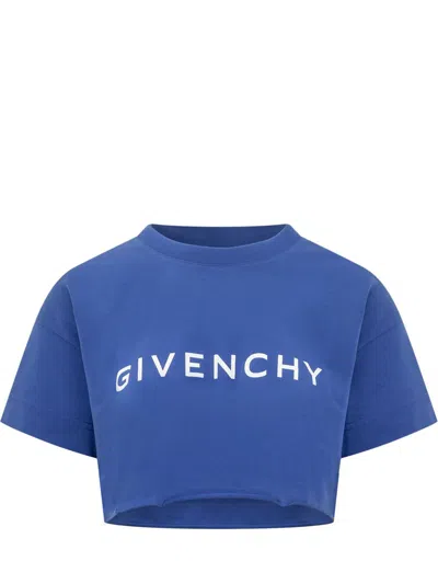 Shop Givenchy T-shirt With Logo In Blue