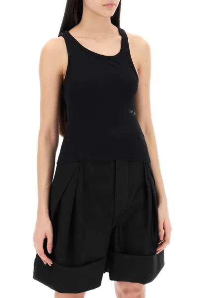 Shop Mm6 Maison Margiela Sleeveless Top With Back Cut In Black