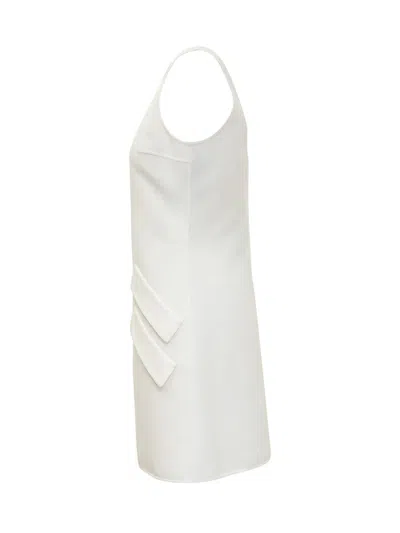 Versace Scoop-neck Minidress In White