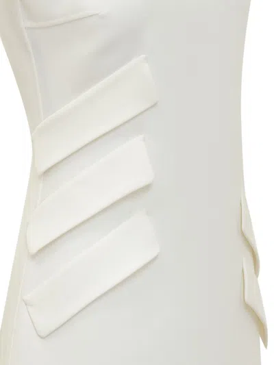 Versace Scoop-neck Minidress In White