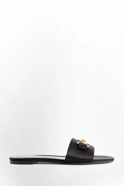 Shop Versace Slides In Black