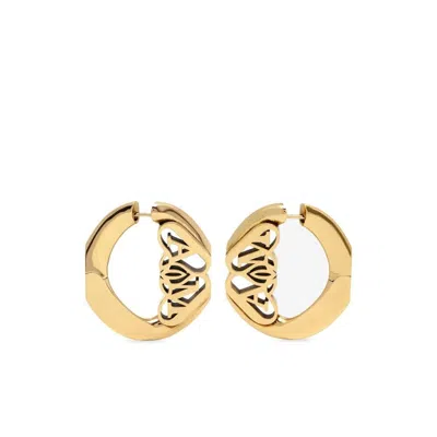 Shop Alexander Mcqueen Earrings In Lightant.gold
