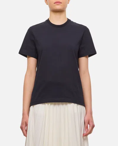 Bottega Veneta Short-sleeved Cotton T-shirt In Blue