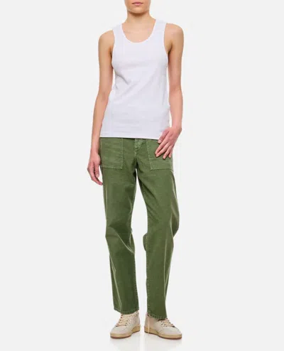 Shop Polo Ralph Lauren Flat Front Military Pants In Green