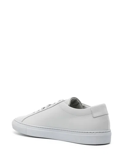 Shop Common Projects Original Achilles Low Leather Sneakers In Grey