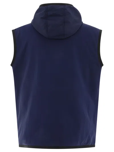 Shop Dolce & Gabbana Hooded Sports Vest In Blue