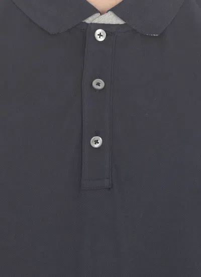 Shop Fay Piquet Polo Clothing In Black
