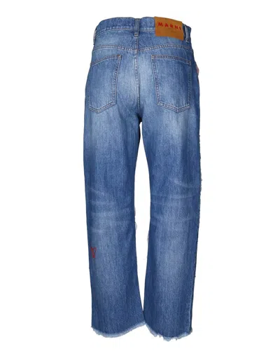 Shop Marni Five Pocket Jeans In Denim