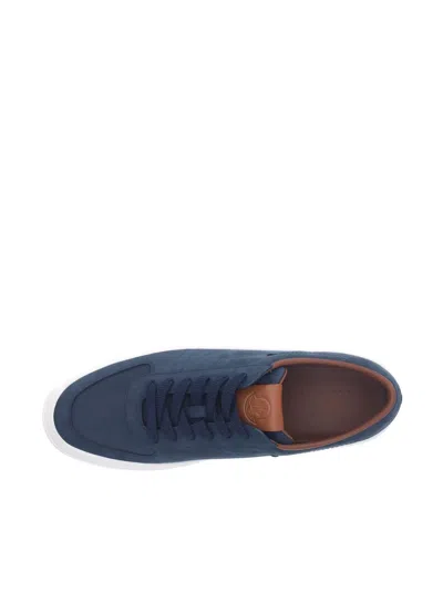 Shop Moncler Sneakers In Blue
