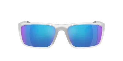 Shop Scuderia Ferrari Man Sunglasses Fz6003u In Violet Mirror Blue