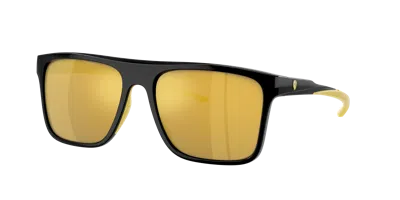 Shop Scuderia Ferrari Man Sunglass Fz6006 In Mirror Gold