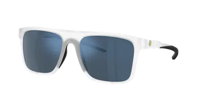 Shop Scuderia Ferrari Man Sunglasses Fz6006 In Mirror Blue
