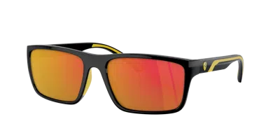 Scuderia Ferrari Man Sunglass Fz6003u In Red Gold Mirror