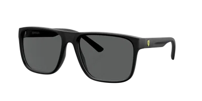 Shop Scuderia Ferrari Man Sunglasses Fz6002u In Dark Grey