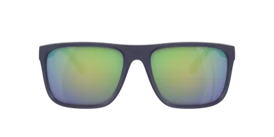 Shop Scuderia Ferrari Man Sunglass Fz6002u In Green Violet Mirror