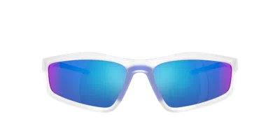 Shop Scuderia Ferrari Man Sunglasses Fz6007u In Mirror Blue