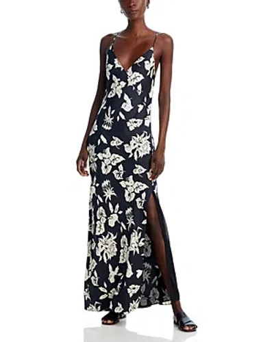 Shop Rag & Bone Larissa Printed Maxi Dress In Black Floral