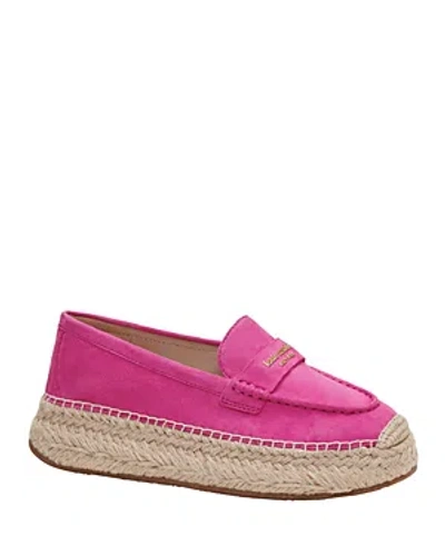 Shop Kate Spade New York Women's Eastwell Slip On Espadrille Loafer Flats In Rhododendron