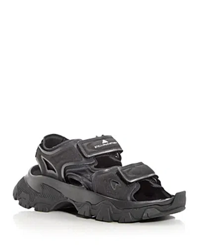 Shop Adidas By Stella Mccartney Women's Hika Sport Sandals In Core Black/core Black/utility Black