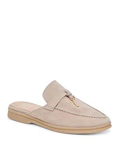 Shop Dolce Vita Women's Lasail Slip On Embellished Loafer Flats In Taupe Suede