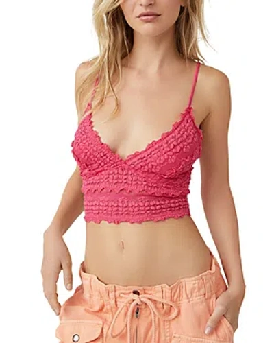 Free People Intimately Fp Amina Longline Bralette In Raspberry