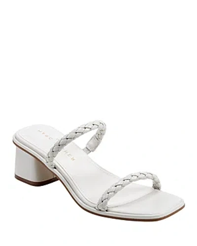 Shop Marc Fisher Ltd Women's Thoral Block Heel Slide Sandals In Ivory