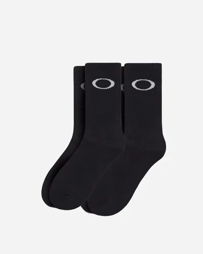 Shop Oakley Ellipse Crew Socks In Black