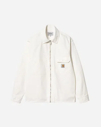 Shop Carhartt Rainer Shirt Jacket In White