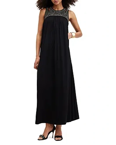 Shop Allsaints Arizona Embellished Maxi Dress In Black