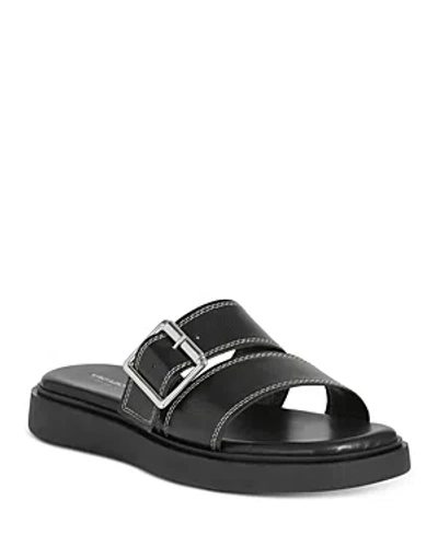 Shop Vagabond Shoemakers Vagabond Women's Connie Slide Sandals In Black/white