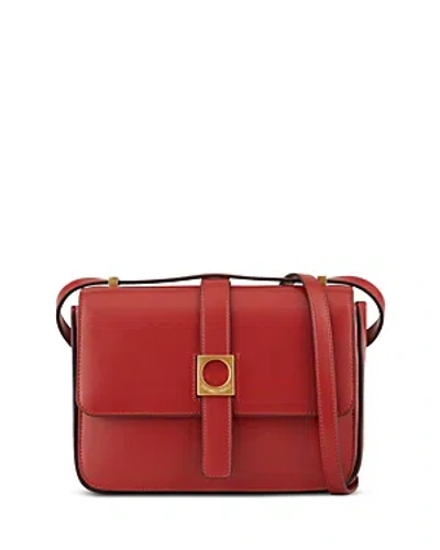 Shop Emporio Armani Leather Shoulder Bag In Red