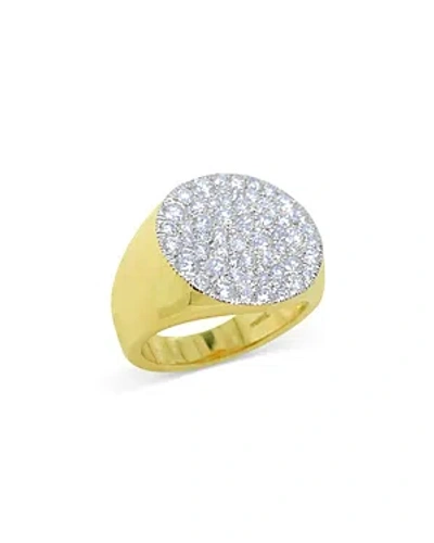 Shop Meira T 14k White & Yellow Gold Diamond Pave Cluster Ring In White/gold