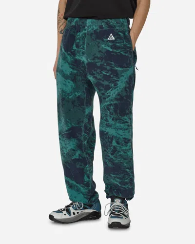 Shop Nike Acg Wolf Tree All-over Print Trousers Bicoastal / Thunder Blue In Multicolor
