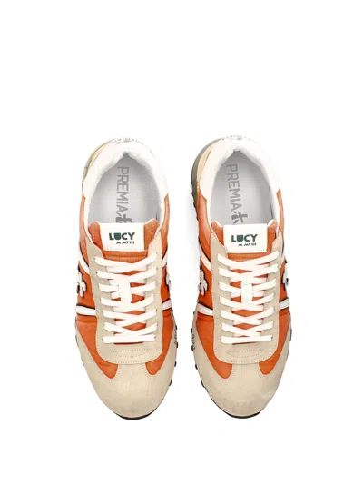 Shop Premiata Lucy 6601 Orange Sneaker