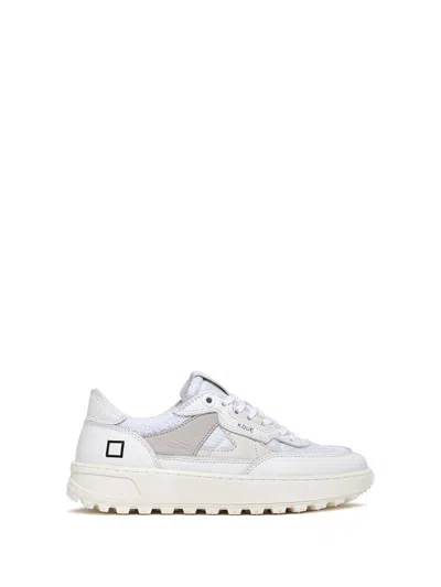 Shop Date White Kdue Sneaker In Leather