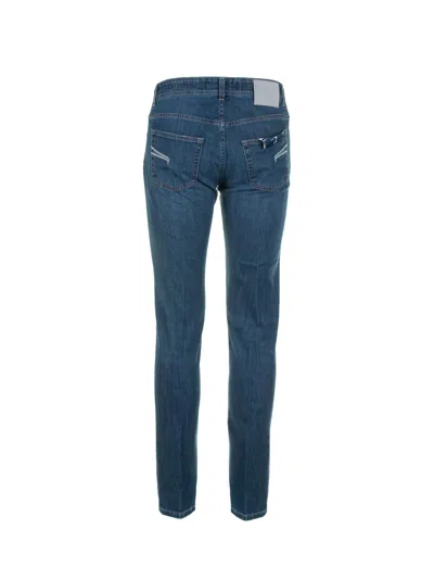 Shop Barba Napoli Jeans In Blue Denim