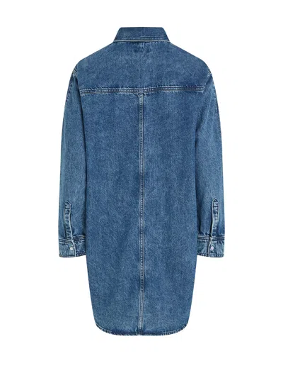 Shop Tommy Hilfiger Long Denim Shirt Dress In Lea