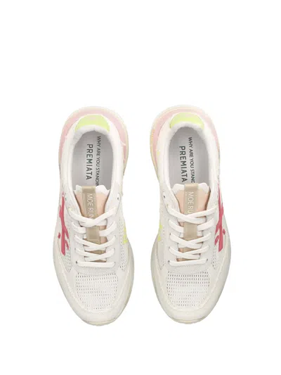 Shop Premiata Moerund 6733 White Sneaker In Bianco
