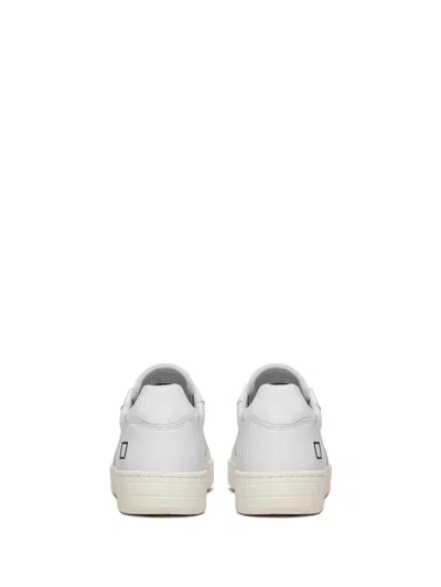 Shop Date Court Sneakers In Leather In White