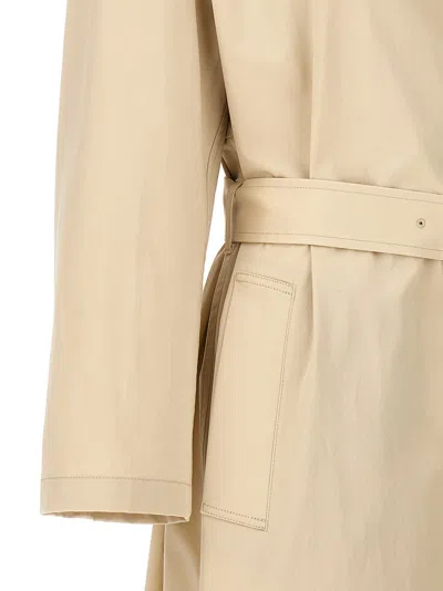 Theory Belted Trench Coat In Sand