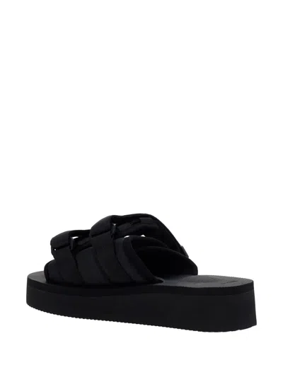 Suicoke Black Moto-po Sandals