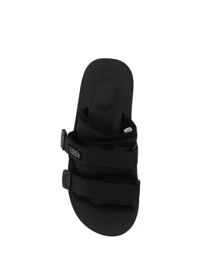 Suicoke Black Moto-po Sandals