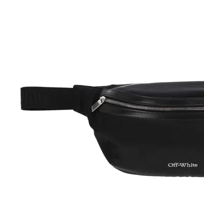 Shop Off-white Core Simple Logo Embroidered Belt Bag In Black