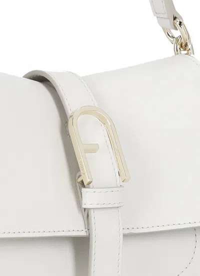 Shop Furla Handbag With Logo In Grey