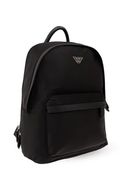 Shop Emporio Armani Sustainable Collection Backpack In Black