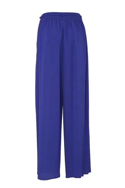 Shop Emporio Armani Trousers Clear Blue